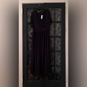 New York & Company Summer Dress, color, True Black, short sleeve